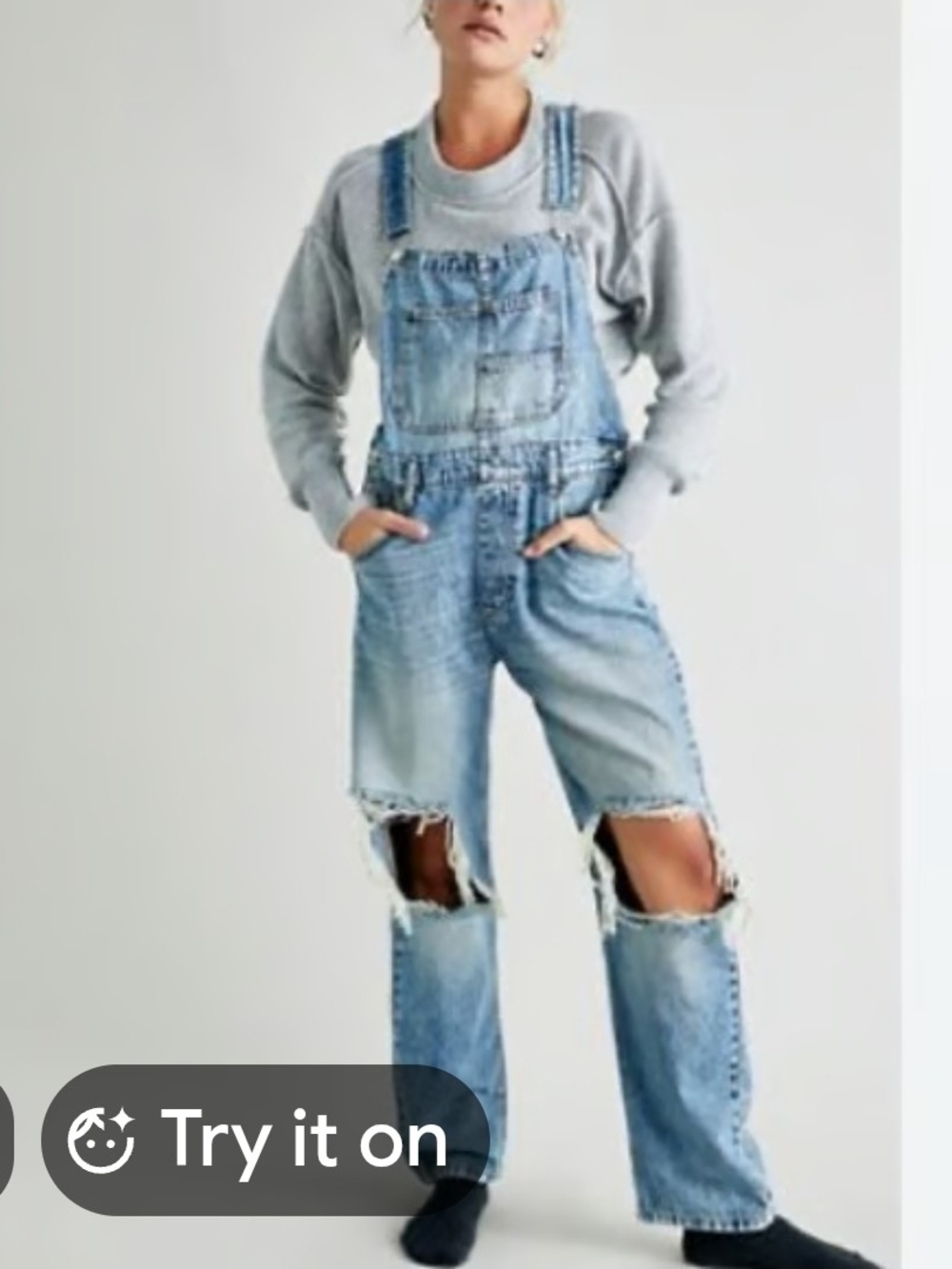 We The Free Denim Overall Size S
